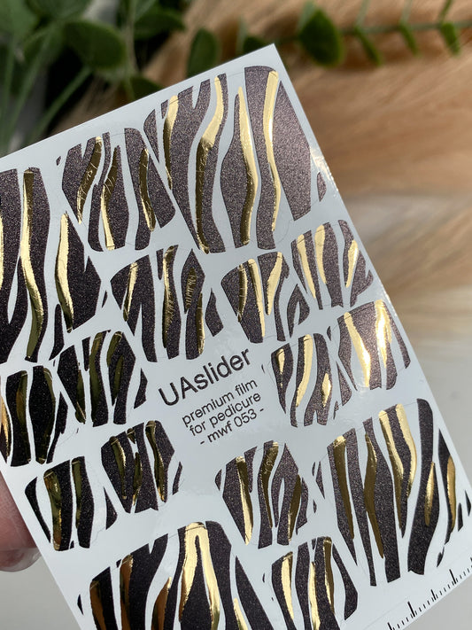Pedicure nail wrap films mwf-053