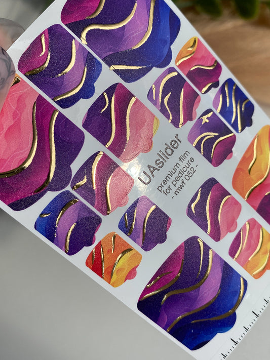 Pedicure nail wrap films mwf-052