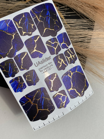 Pedicure nail wrap films mwf-051