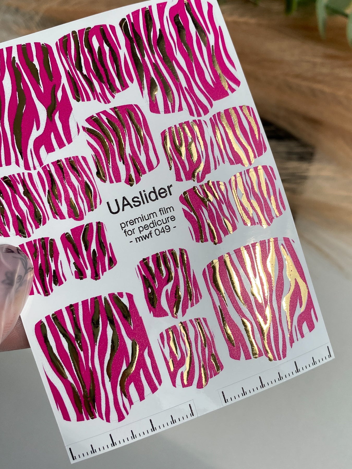 Pedicure nail wrap films mwf-049