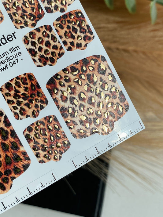 Pedicure nail wrap films mwf-047