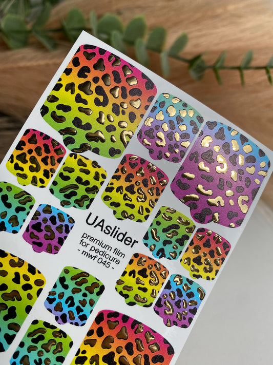Pedicure nail wrap films mwf-045