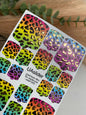 Pedicure nail wrap films mwf-045