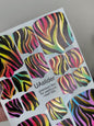 Pedicure nail wrap films mwf-068