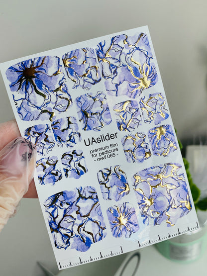 Pedicure nail wrap films mwf-065