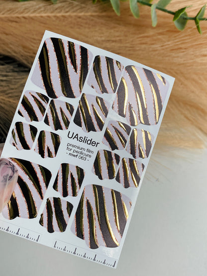 Pedicure nail wrap films mwf-063