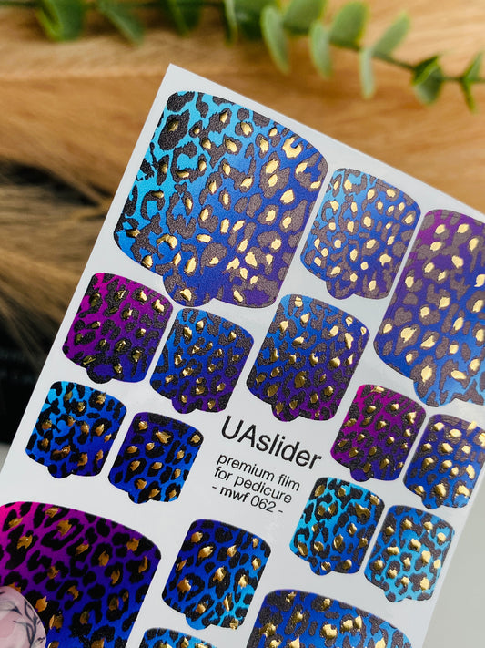 Pedicure nail wrap films mwf-062