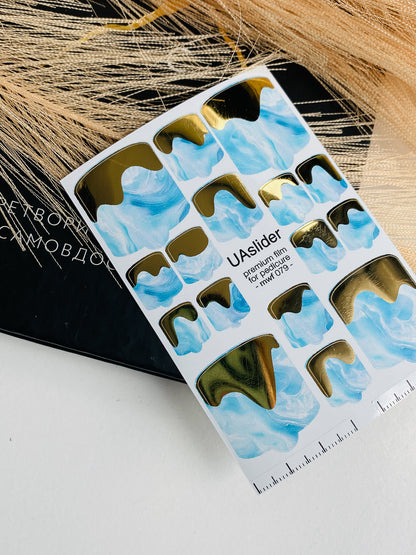 Pedicure nail wrap films mwf-079