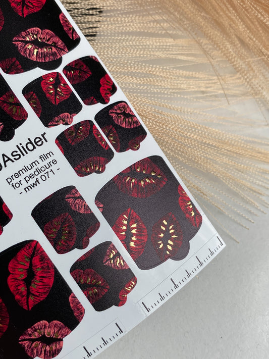 Pedicure nail wrap films mwf-071