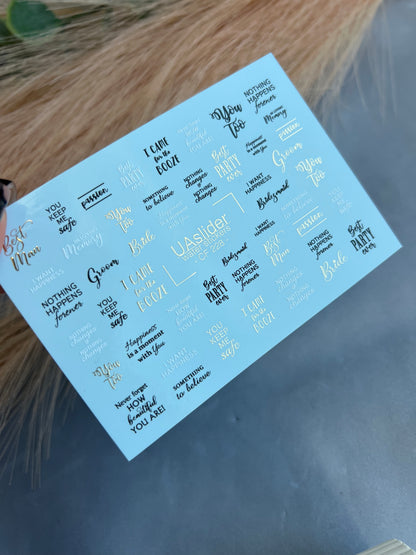 Nail Water Decal CF-228