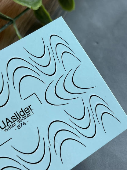 Nail Water Decal 674