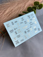 Nail Water Decal CF-228