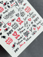 Nail Water Decal 605