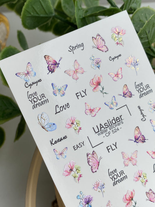 Nail Water Decal CF-524