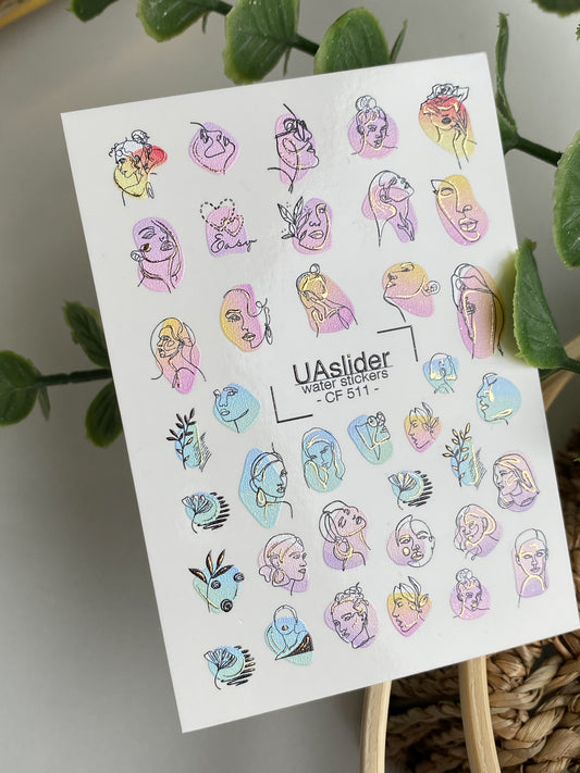 Nail Water Decal CF-511