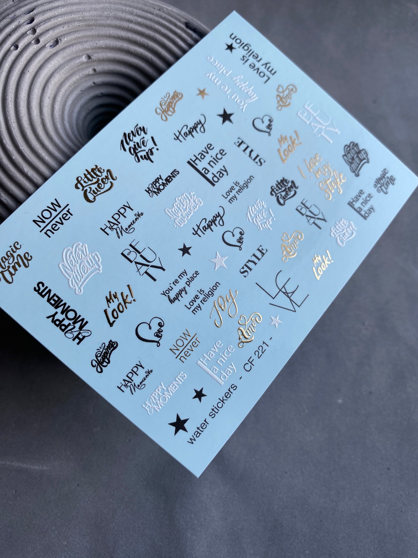 Nail Water Decal CF-221
