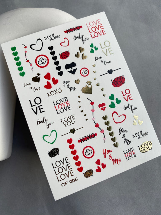 Nail Water Decal CF-205
