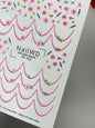 Nagel Wasserabziehbild 226 Nagel WD | Wasserfolien Nagelabziehbilder Rosa Blumen und Lavendel | Nagel Wasserabziehbilder Französische Spitzen Design