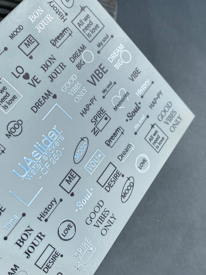 Nail Water Decal CF-250