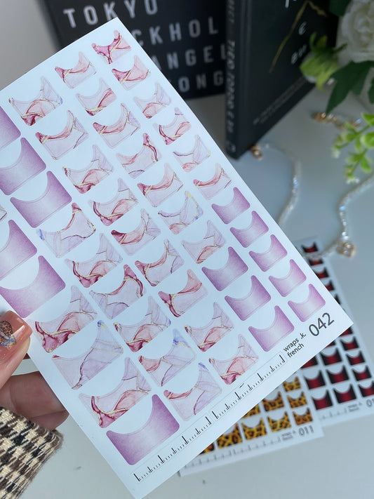 Nail wrap films wnb-042