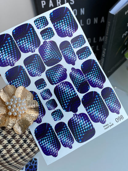 Nail wrap films wnb-098