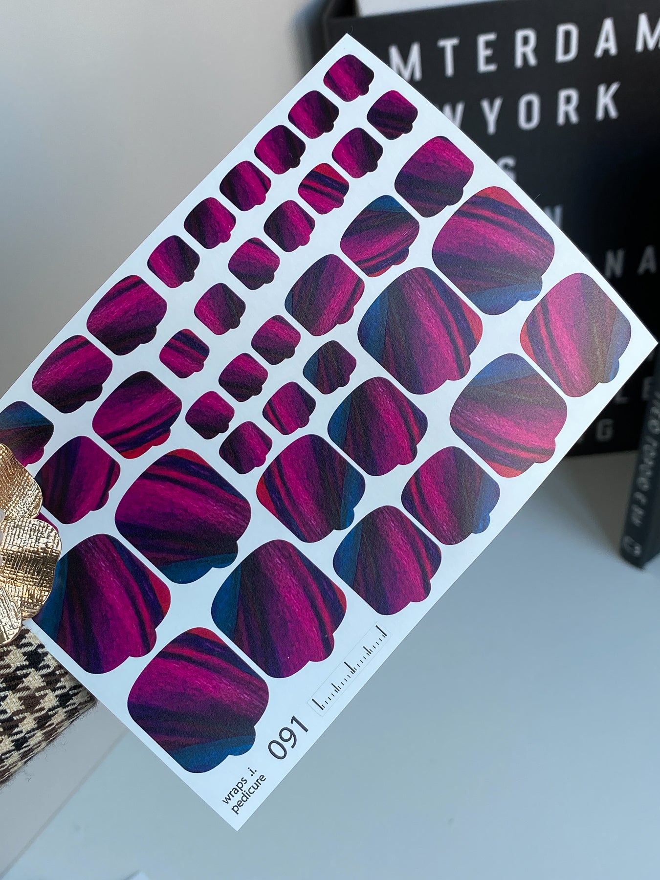 Nail wrap films wnb-091