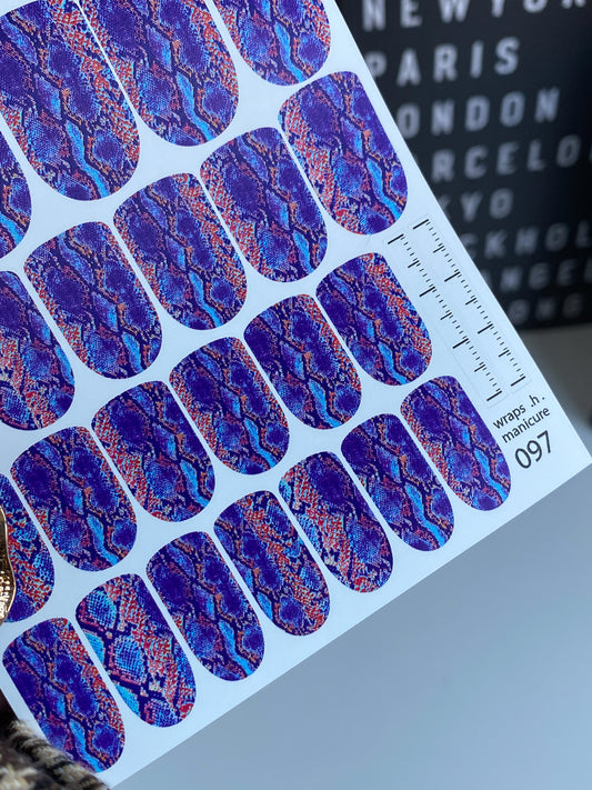 Nail wrap films wnb-097