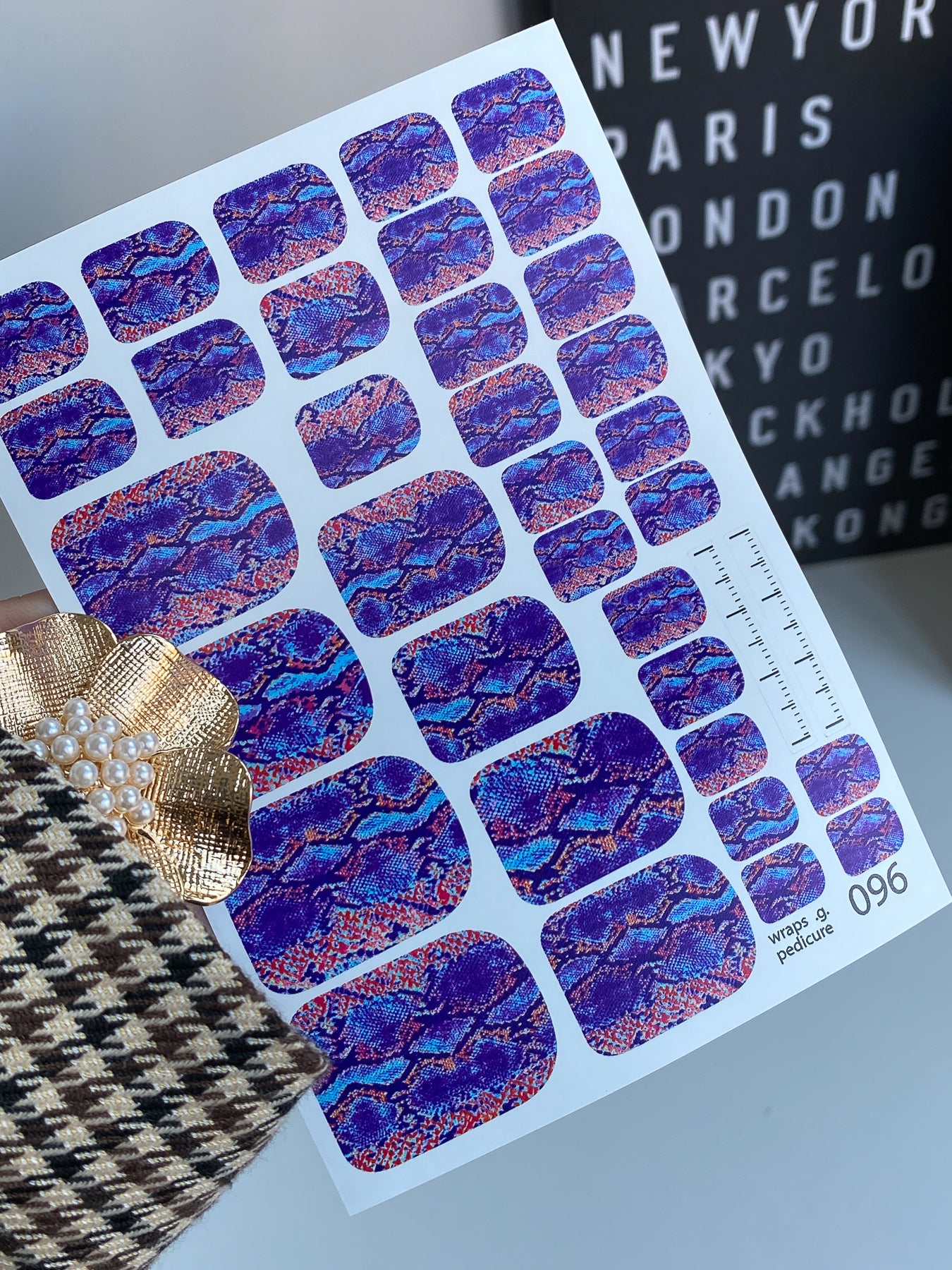 Nail wrap films wnb-096