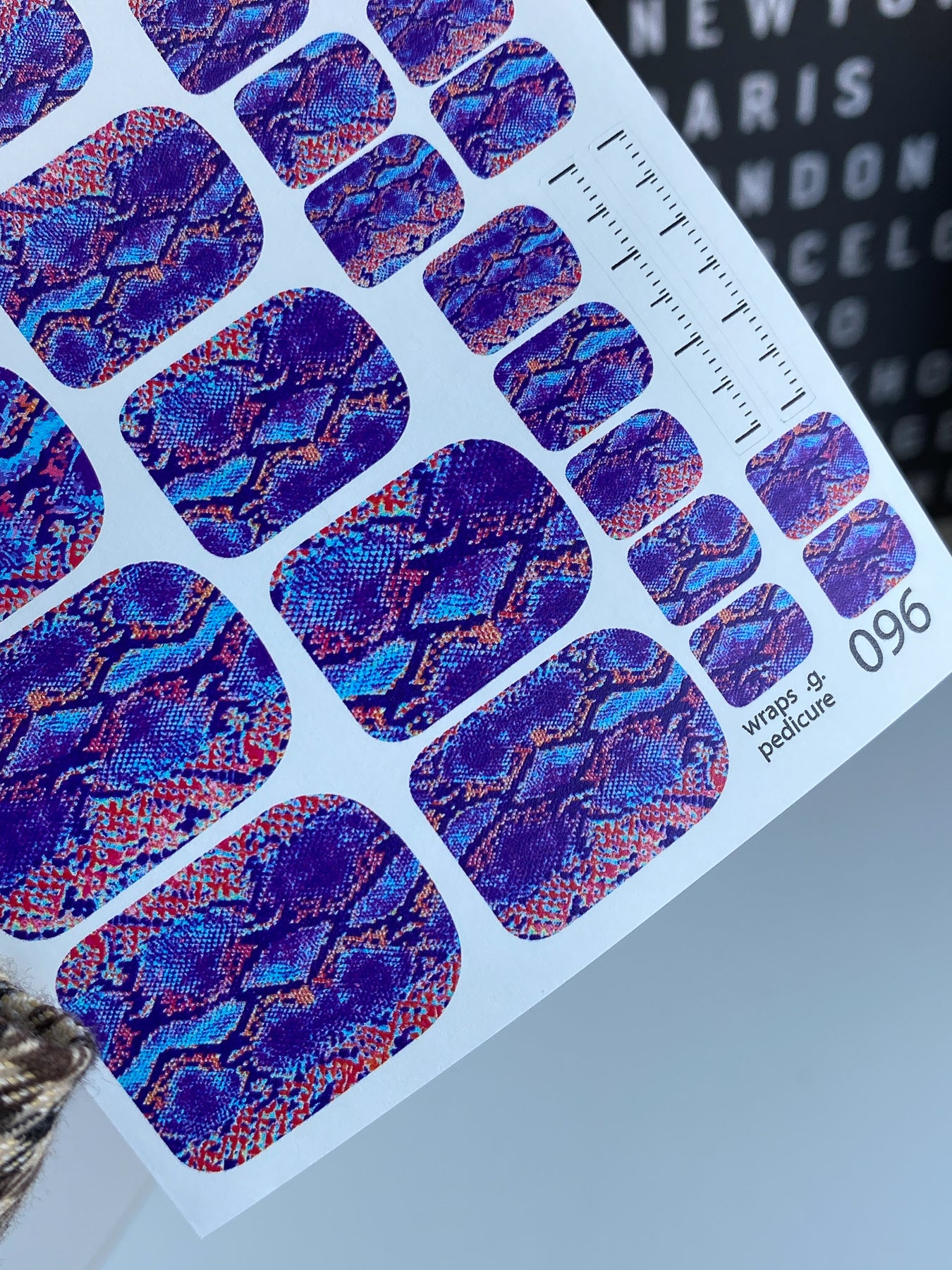 Nail wrap films wnb-096