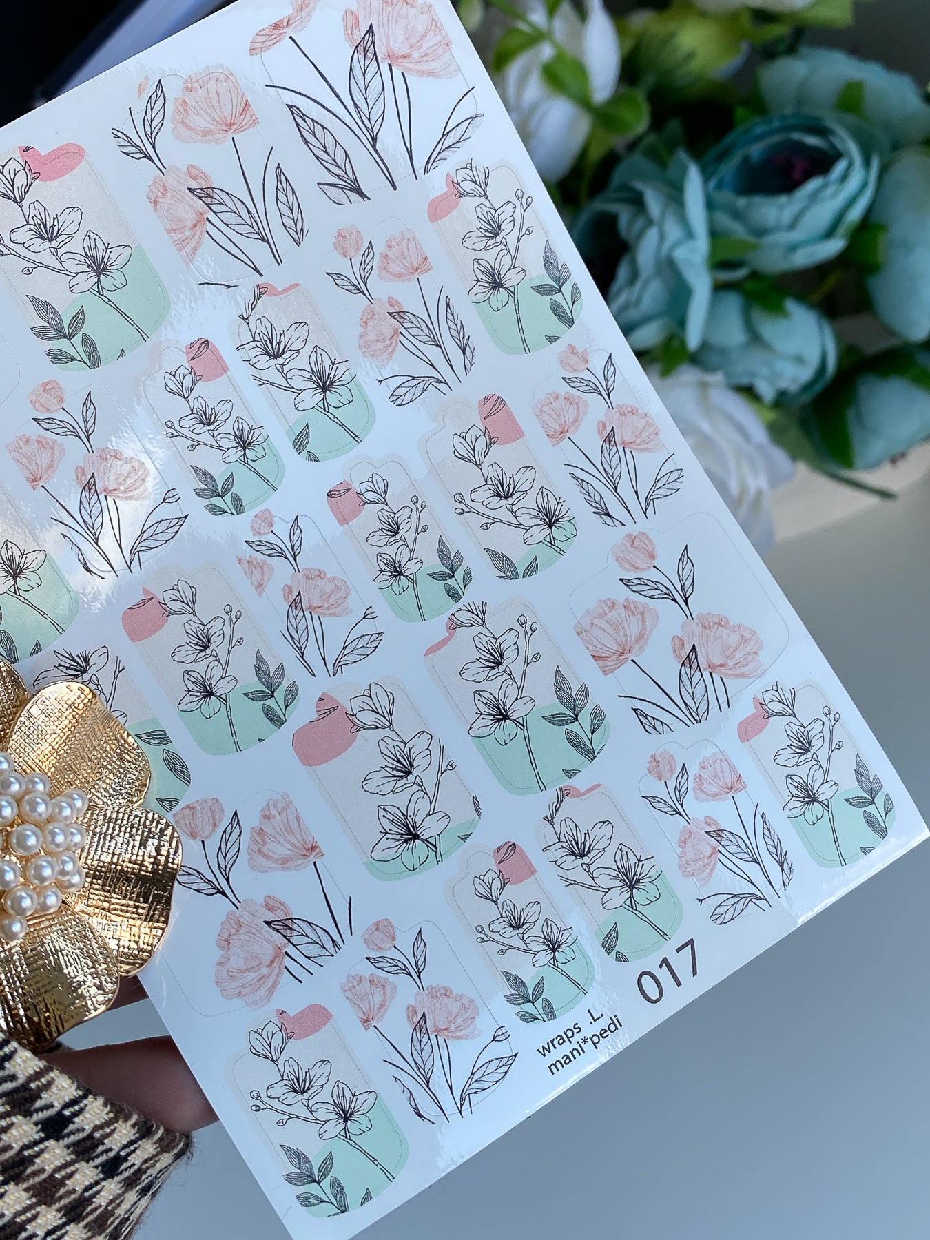 Nail wrap films wnb-017