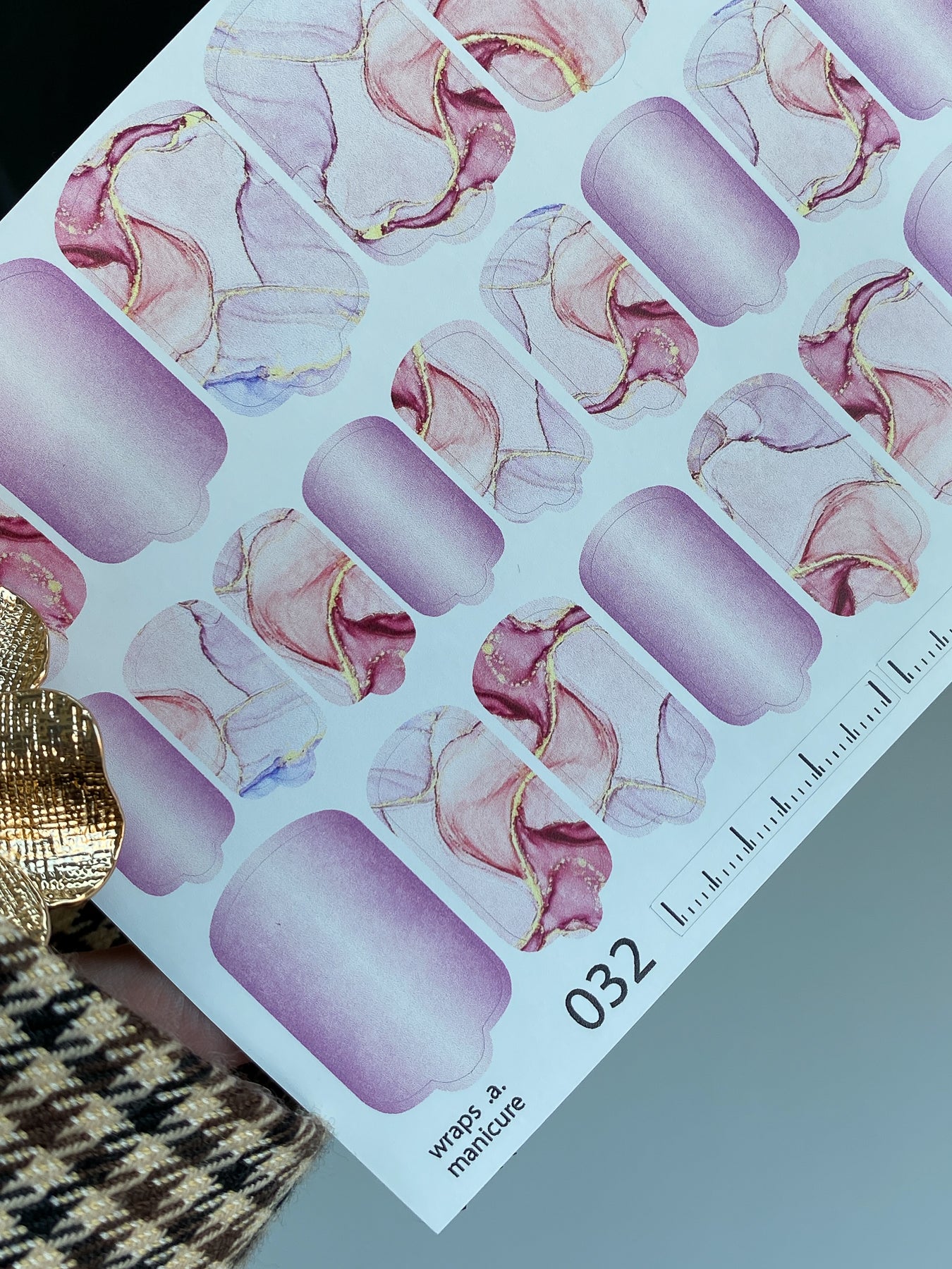 Nail wrap films wnb-032
