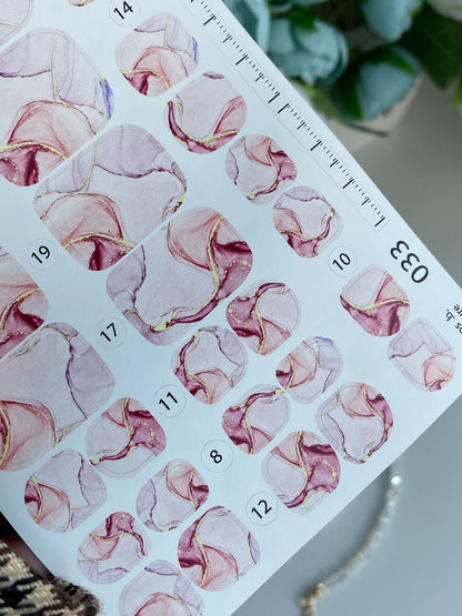Nail wrap films wnb-033