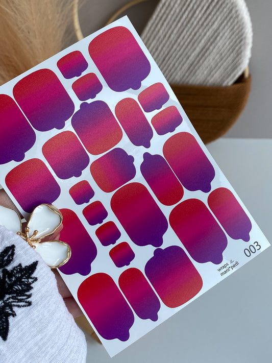 Nail wrap films wnb-003