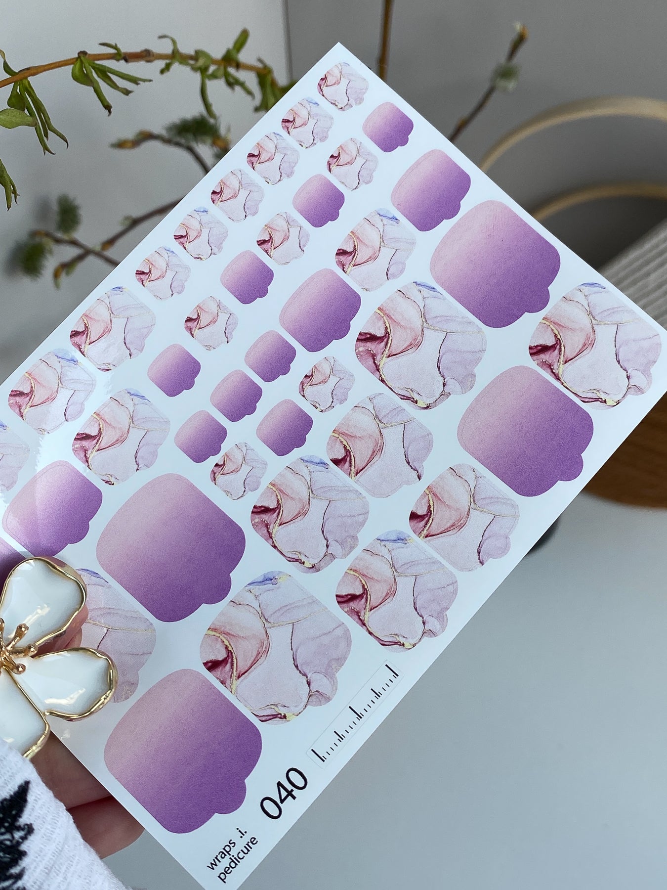 Nail wrap films wnb-040