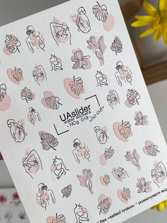 Nail Water Decal NCg-019