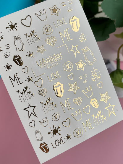 Nail Water Decal Fg-004