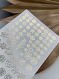 Nagel Wasserabziehbild Fg-021 | Heilige Geometrie Wasserfolien Nagelabziehbilder mit Goldfolie | Mandalas & Abstrakte Symbole