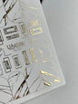 Nagel Wasserabziehbild Fg-233 | Wasserfolien Nagelabziehbilder | Goldfolie Marmor Textur & Akzente