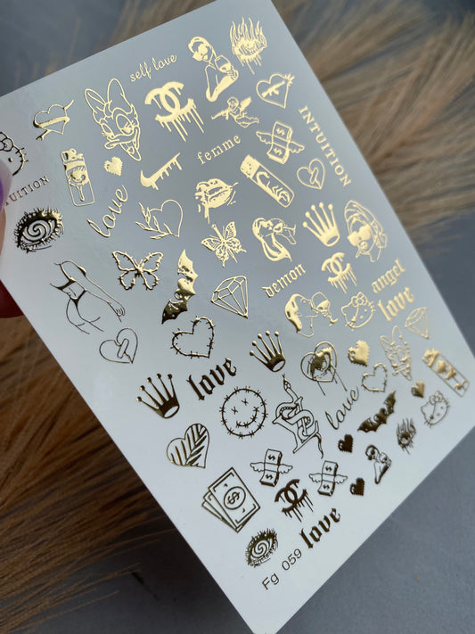 Nail Water Decal Fg-059