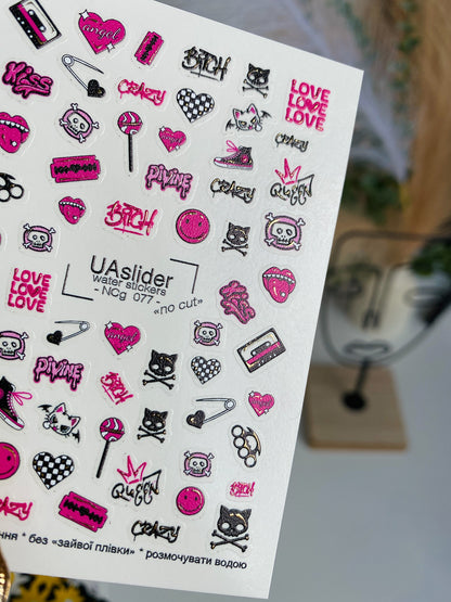 Nail Water Decal NCg-077