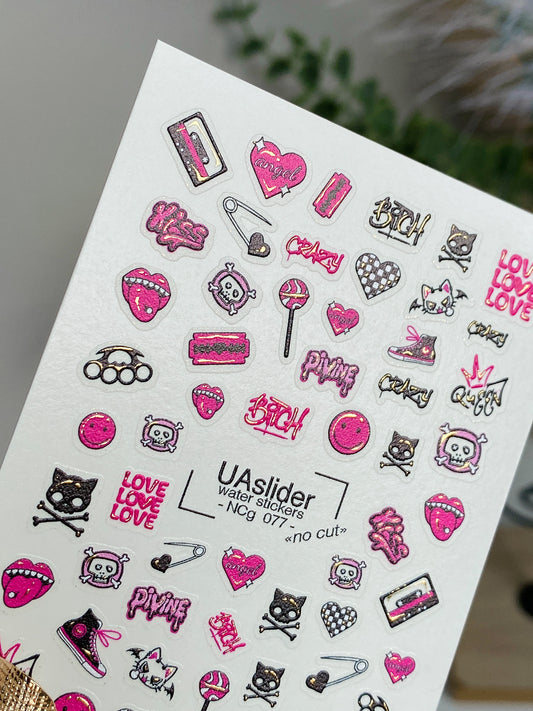 Nail Water Decal NCg-077