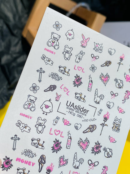 Nail Water Decal NCg-080