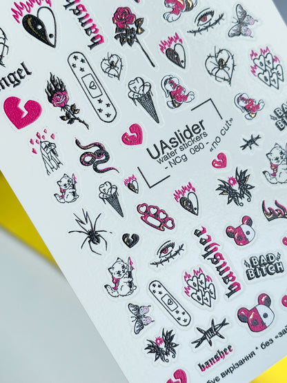 Nail Water Decal NCg-080