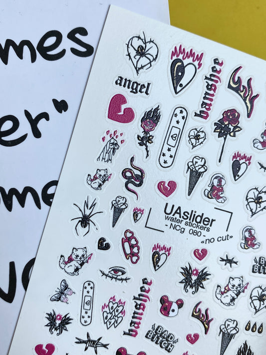 Nail Water Decal NCg-080