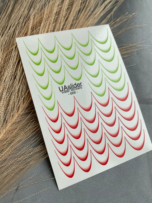 Nail Water Decal 668