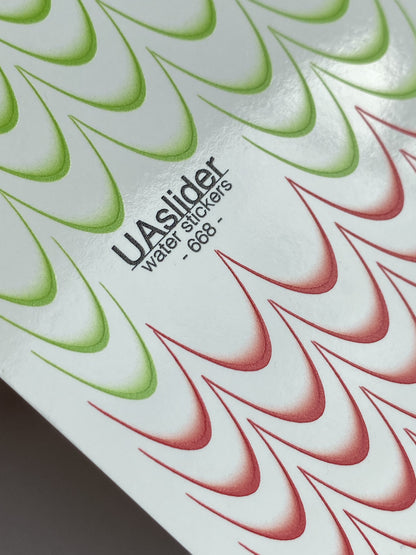Nail Water Decal 668