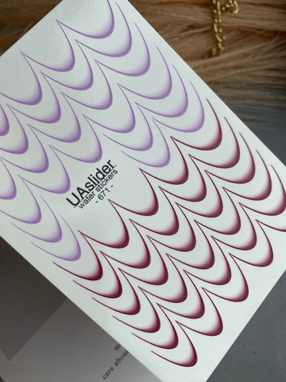 Nail Water Decal 671