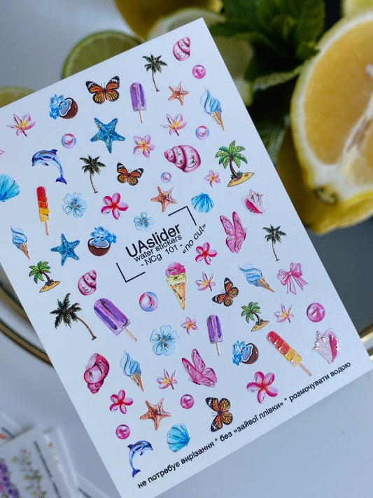 Nail Water Decal NCg-101