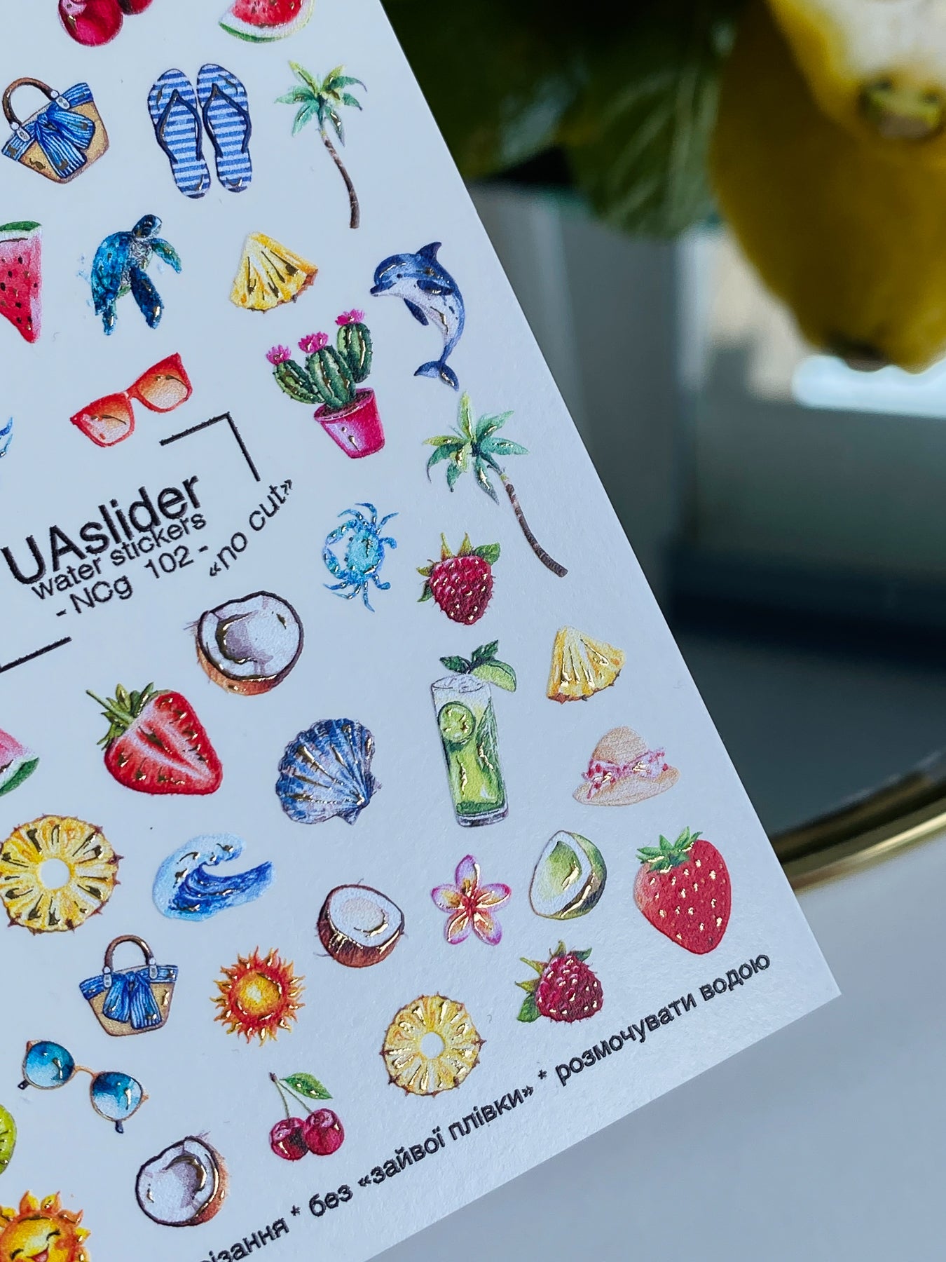Nail Water Decal NCg-102