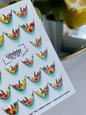 Nagel Wasserabziehbild NCg-097 | Wasserfolien Nagelabziehbilder Obst Französisches Design | Tropische Nagelkunst